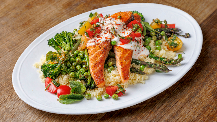 Pan-Seared Salmon & Couscous | Jamie Oliver