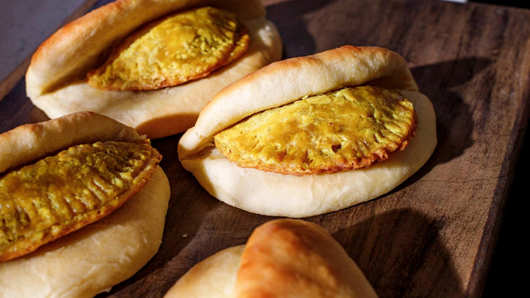 Jamaican Patties with Coco Bread | Kwame Onwuachi