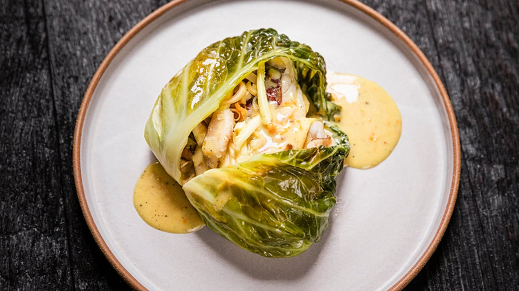 Steamed Fish with Miso Hollandaise
