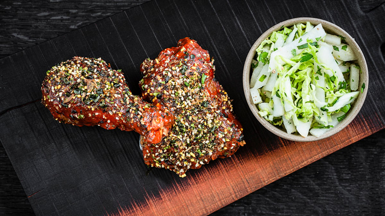 Fried Chicken with Gochujang Sauce & Slaw | Edward Lee