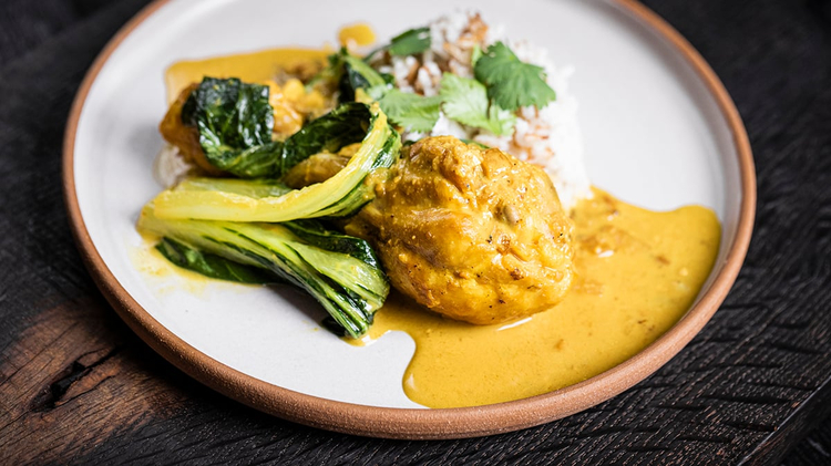 Peanut Braised Chicken with Coconut Carolina Rice | Edward Lee
