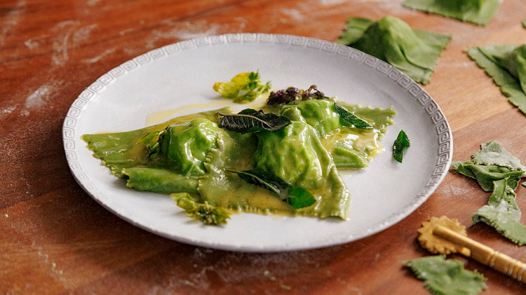 Green Ravioli