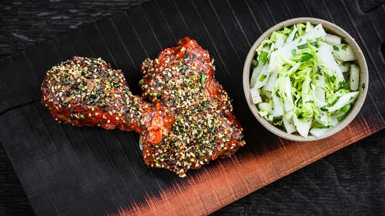 Fried Chicken with Gochujang Sauce & Slaw | Edward Lee