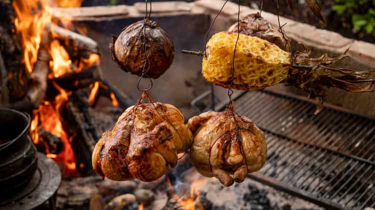 Francis’s Roasted Chicken with Rescoldo Vegetables | Francis Mallmann