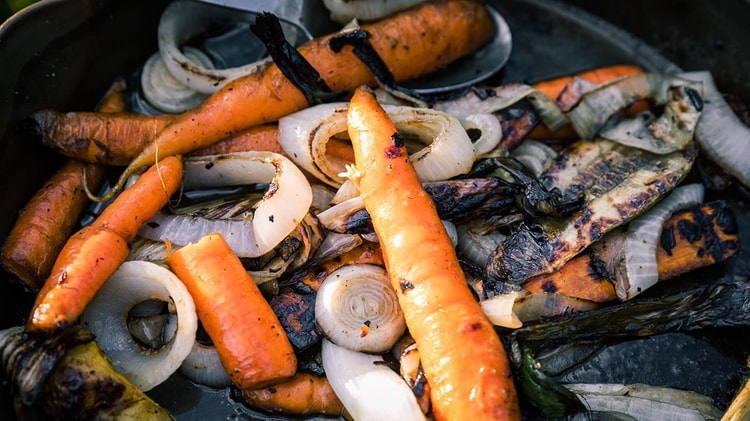 Open Fire Grilled Vegetables