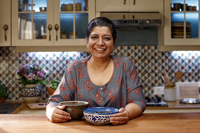 Chef Asma Khan in her Kolkata kitchen teaches Indian Cuisine