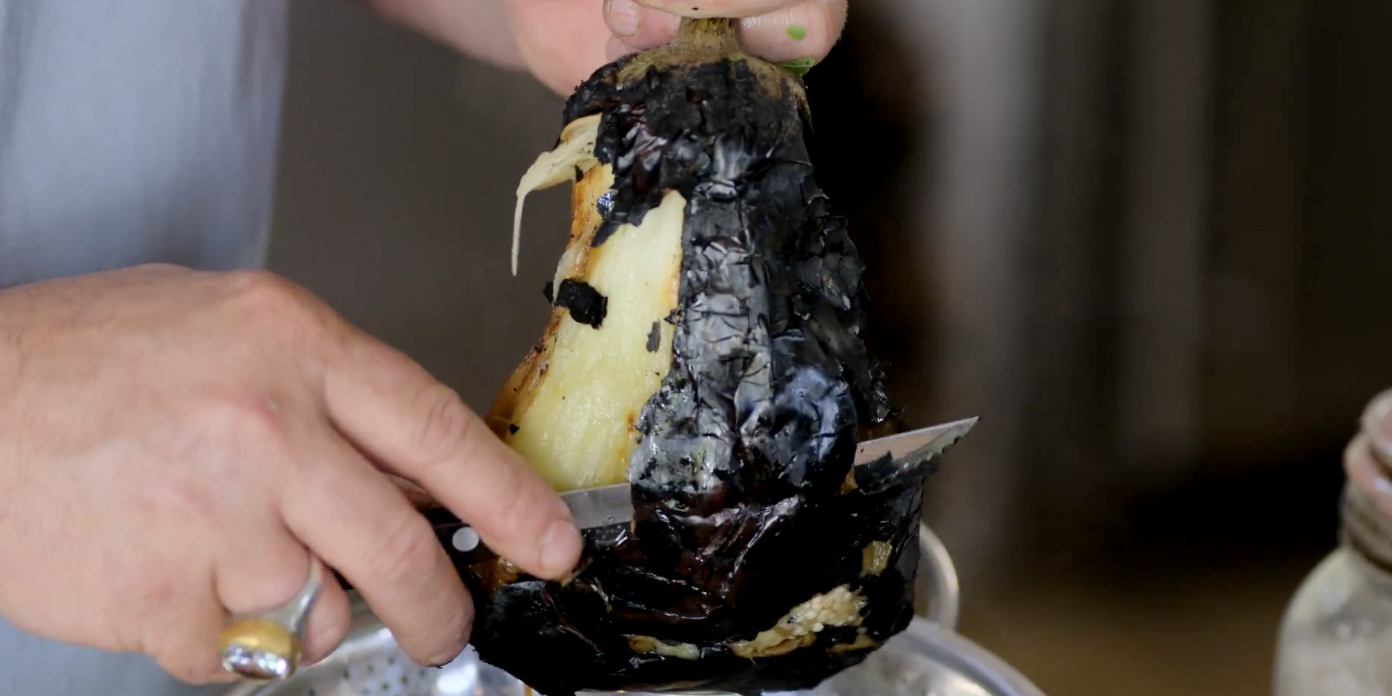 roasted eggplant whole