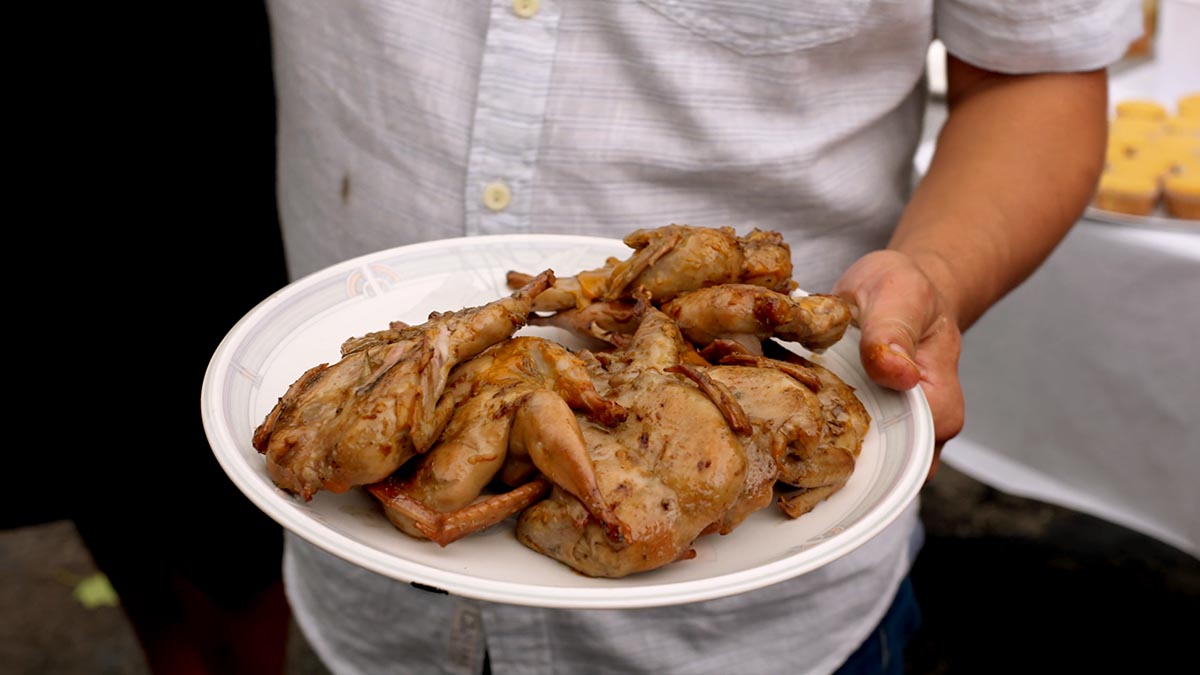 Quail with Mop Sauce. Learn how to make quail with perfect cross-hatched char marks, simmer homemade barbecue sauce with surprising ingredients, and prepare homemade quick pickles. Edward’s grilling techniques can be applied to other proteins.