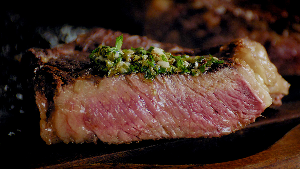The Perfect Steak With Chimichurri.