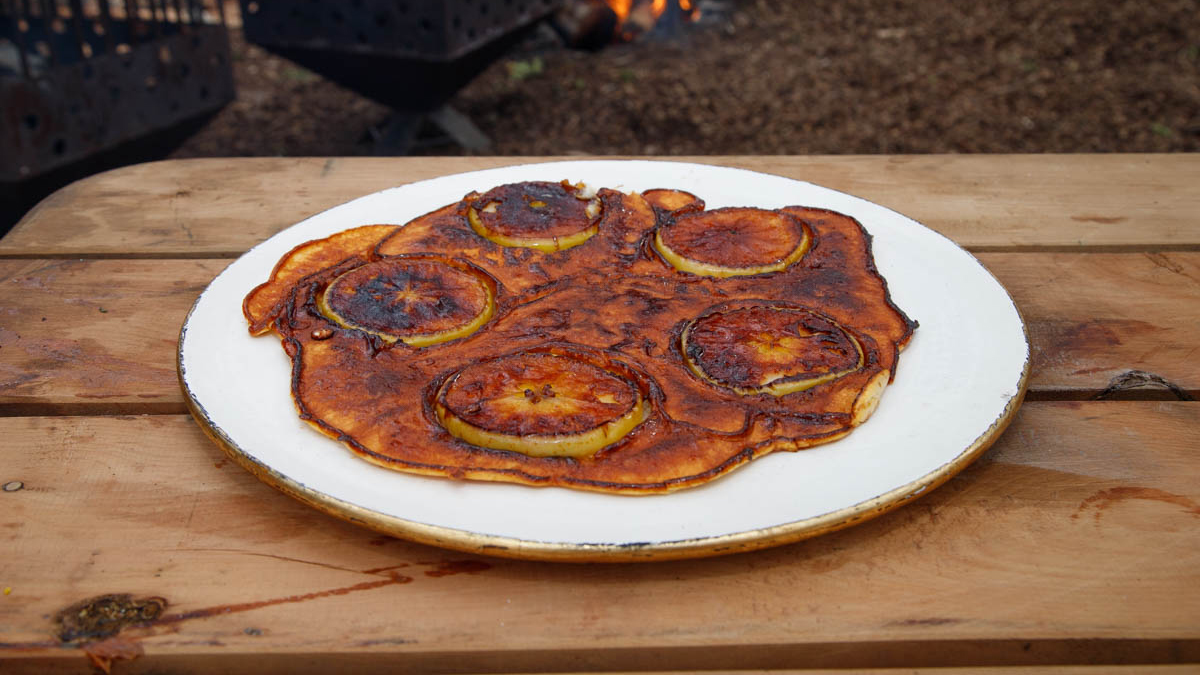 Apple Pancake. Caramelize granny smith apples right on a cast iron surface, then smother in Francis’s pancake batter, to recreate this Argentine favorite.
