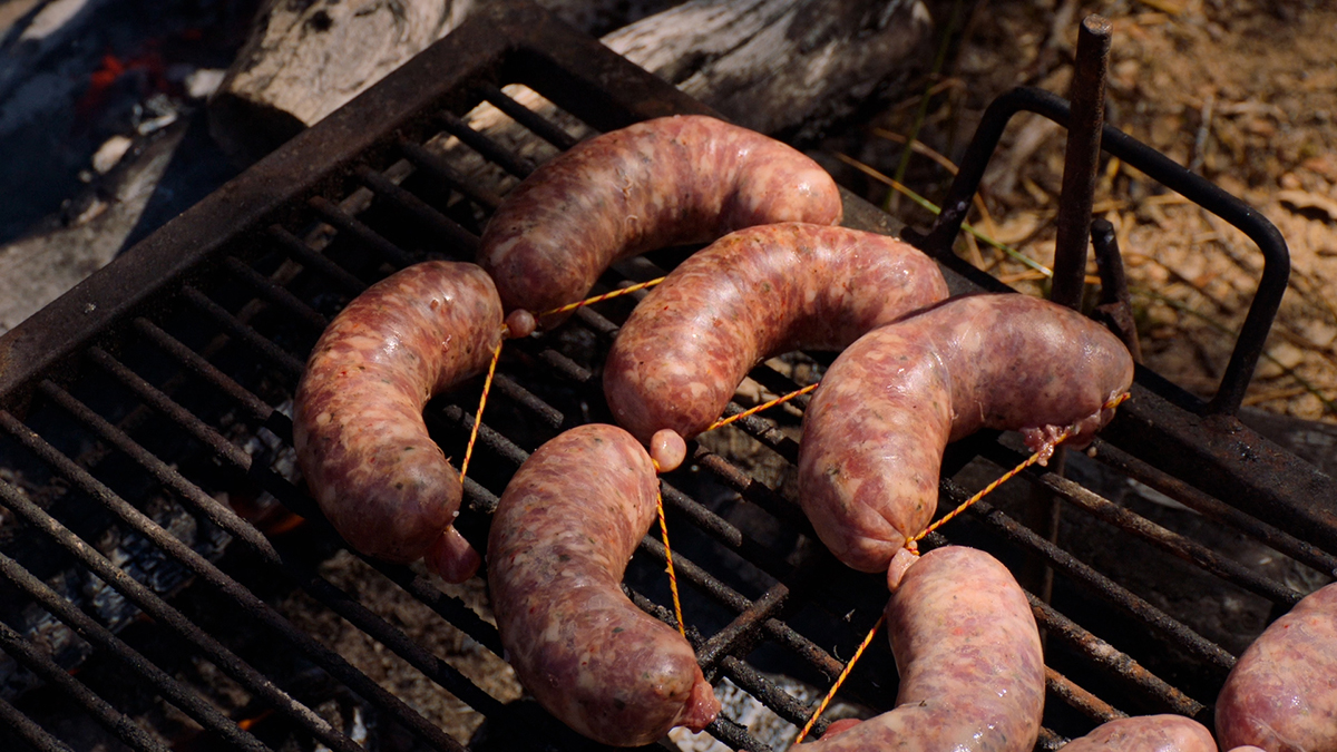 Chorizos. Chorizos sausage are an essential part of the Argentine asado experience. They are best when charred directly over the flame, and can be cooked whole or butterflied. Don’t forget to douse them in chimichurri and salsa criolla.