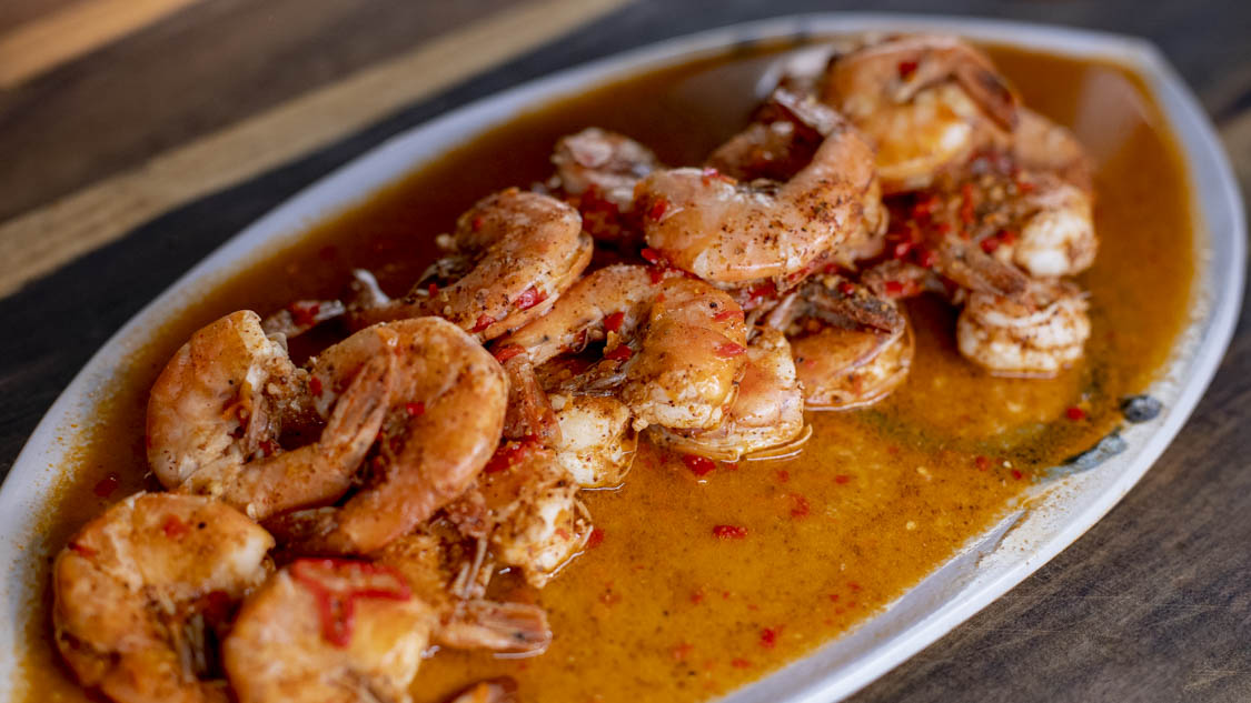 Pepper Shrimp. Pepper shrimp is one of Kwame’s favorite snacks. Growing up in the Bronx, he’d always chow down on the electrifying dish. In Jamaica, he looks forward to eating on the road from Montego Bay to Kingston, and on the beautiful beaches. Learn how to make this easy shrimp recipe, which is preserved in a spicy and electrifying sauce.